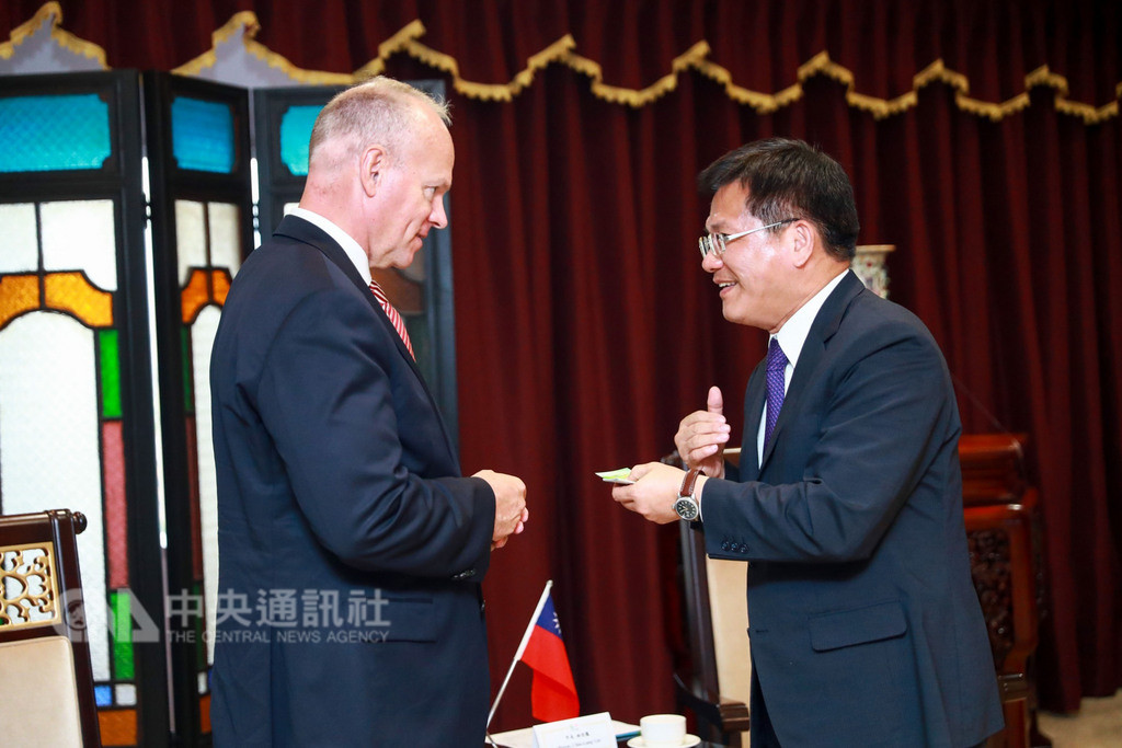 [媒體報導]美國懷俄明州長拜會林佳龍 肯定綠川治理-(中央社)